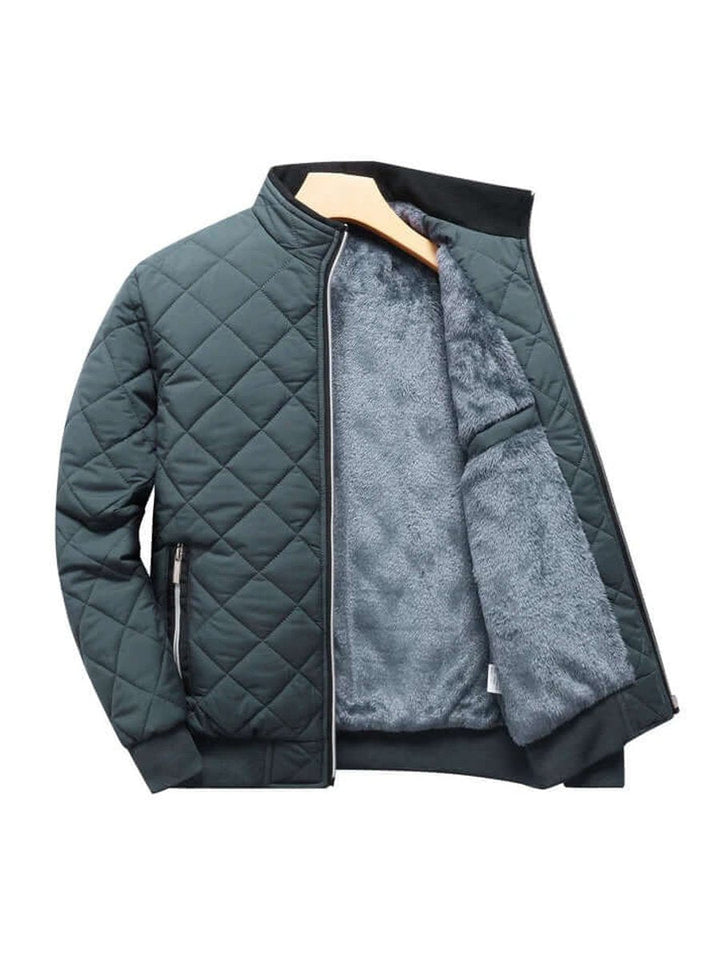 Oscar | Men's Quilted Fleece-Lined Bomber Jacket Winter Coat