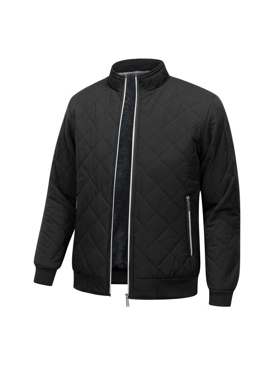 Oscar | Men's Quilted Fleece-Lined Bomber Jacket Winter Coat