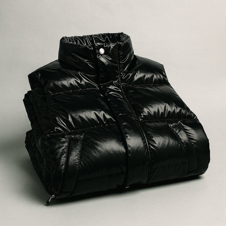 Oscar | Mens Quilted Puffer Vest High-Collar Sleeveless Jacket