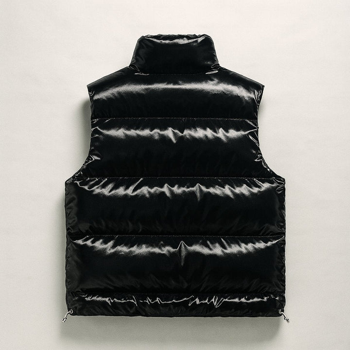Oscar | Mens Quilted Puffer Vest High-Collar Sleeveless Jacket