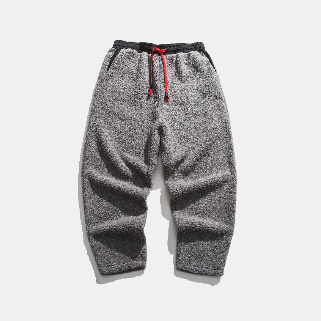 Thomas | Men's Relaxed-Fit Sherpa Fleece Drawstring Jogger Trousers