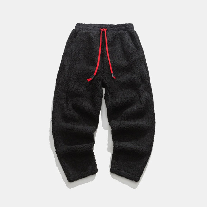 Thomas | Men's Relaxed-Fit Sherpa Fleece Drawstring Jogger Trousers
