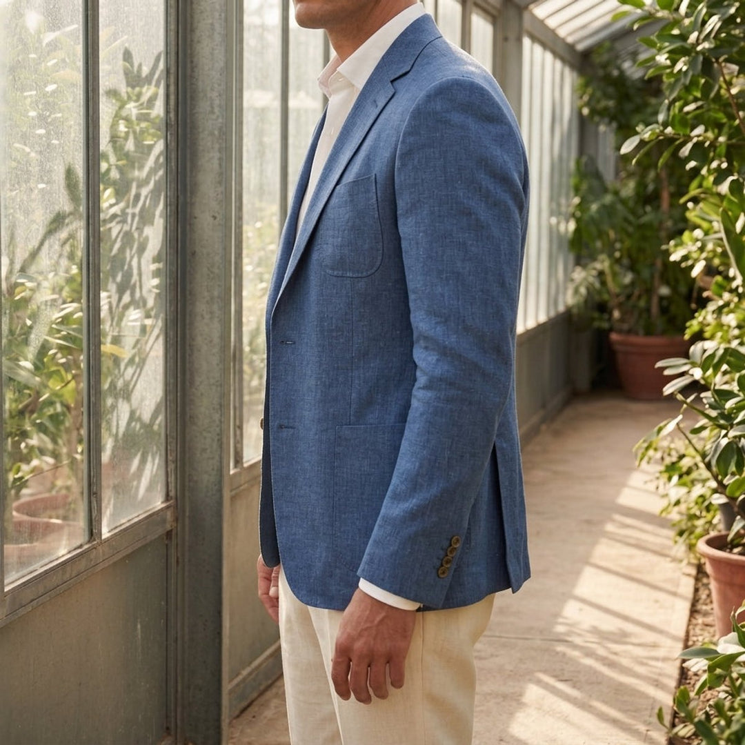 Edward | Men's Relaxed Linen Blazer Unstructured Smart Casual Jacket