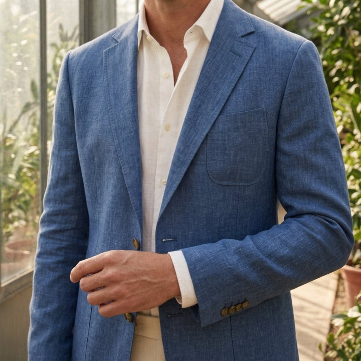 Edward | Men's Relaxed Linen Blazer Unstructured Smart Casual Jacket