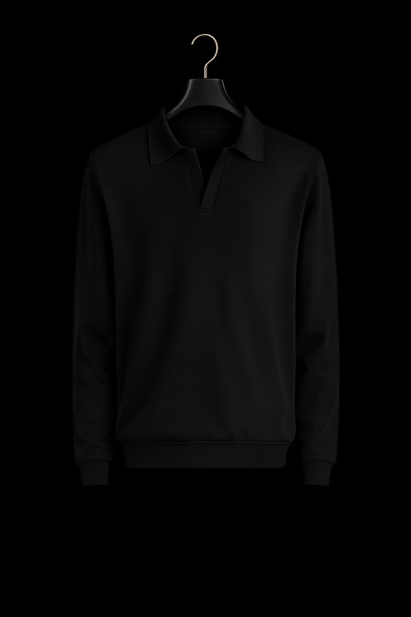 Oscar | Men's Ribbed Cotton Knitted Polo Jumper Long Sleeve