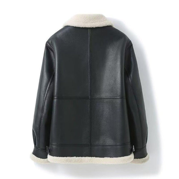 Noah | Men's Shearling Lined Aviator Bomber Jacket Faux Leather