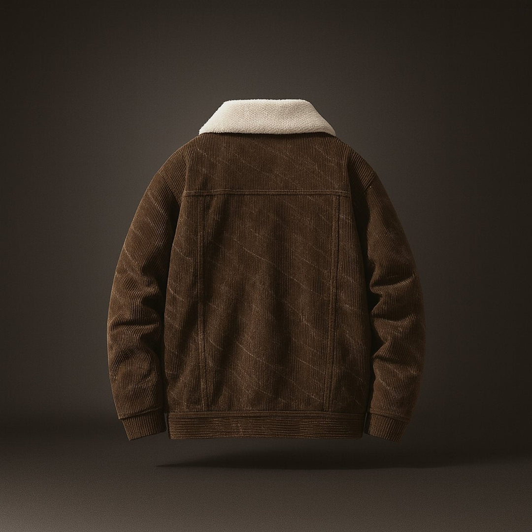 Jack | Mens Sherpa Collar Heavyweight Corduroy Trucker Jacket