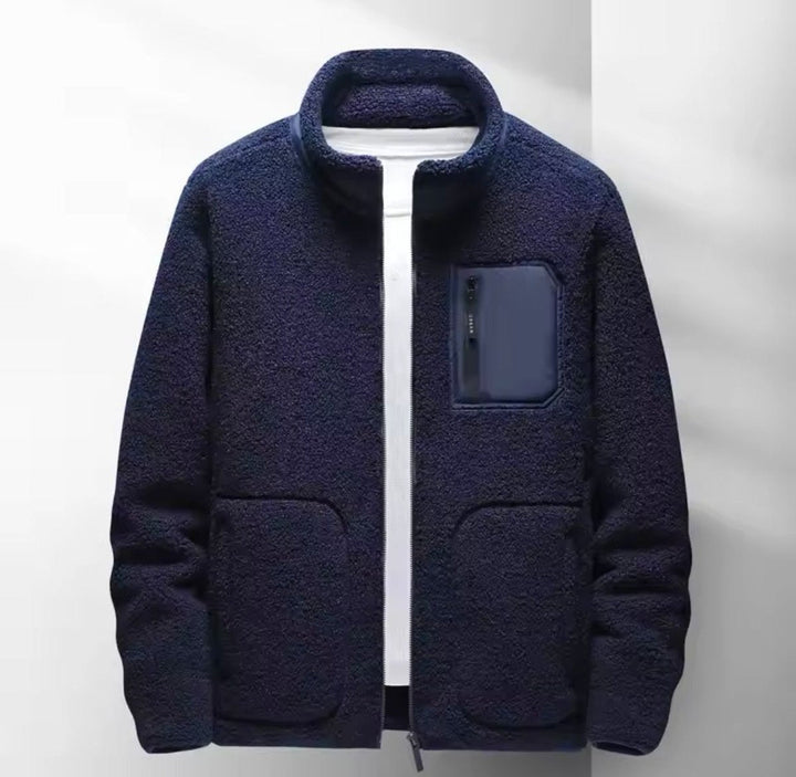 Freddie | Men's Sherpa Fleece Full-Zip Jacket Casual Autumn Bomber