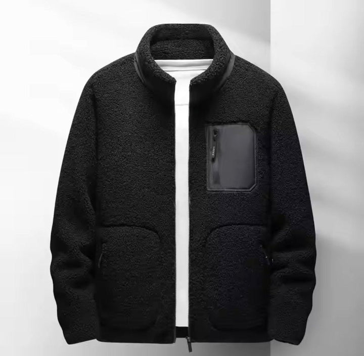 Freddie | Men's Sherpa Fleece Full-Zip Jacket Casual Autumn Bomber