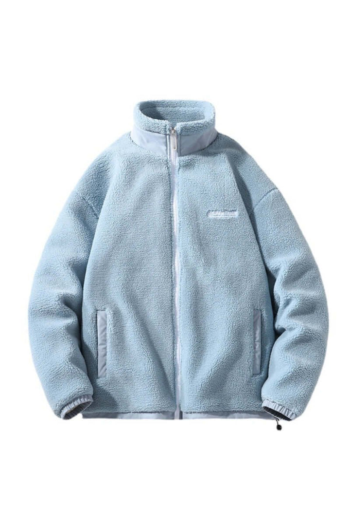 Thomas | Men's Sherpa Fleece Zip-Up Jacket Bomber Coat High Collar