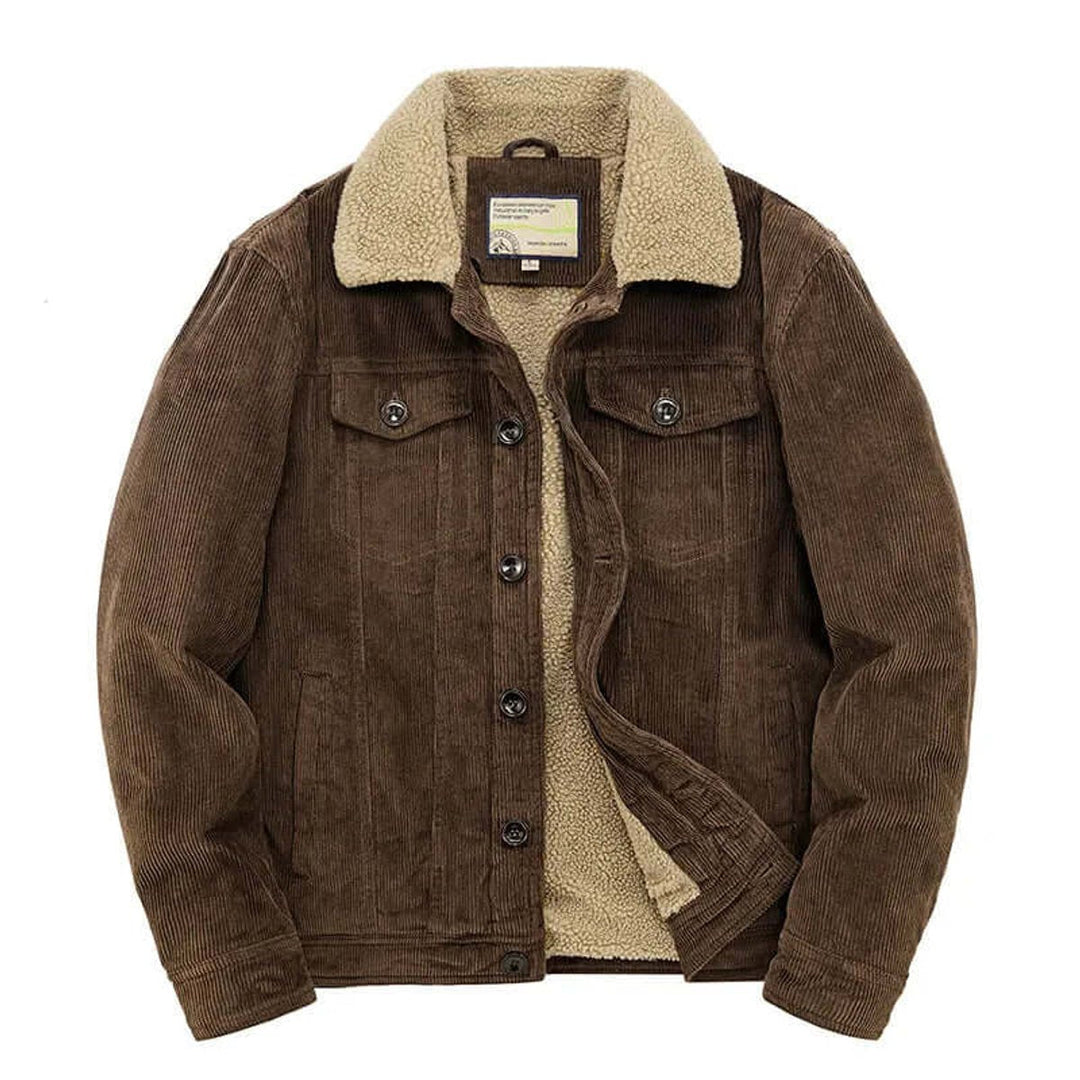Archie | Men's Sherpa-Lined Corduroy Jacket Casual Winter Coat