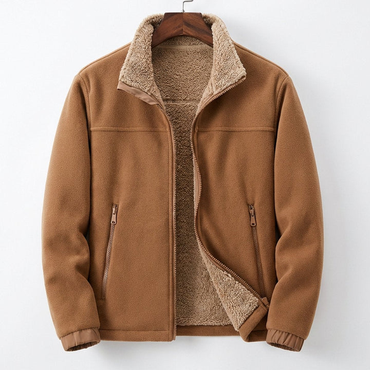 Freddie | Mens Sherpa-Lined Heavyweight Fleece Zip-Up Jacket