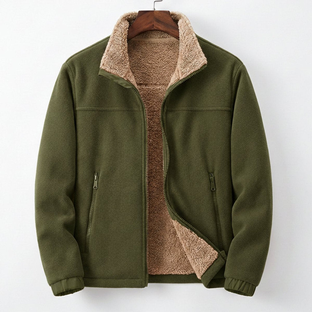 Freddie | Mens Sherpa-Lined Heavyweight Fleece Zip-Up Jacket