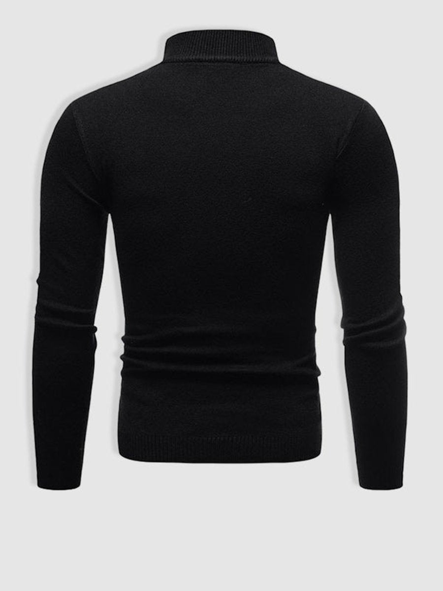 Freddie | Men's Slim Fit Roll Neck Jumper Fine Knit Turtleneck