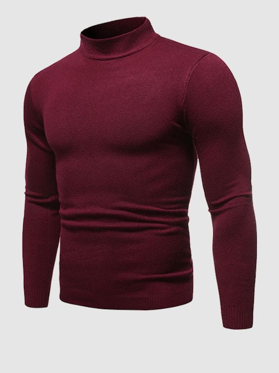 Freddie | Men's Slim Fit Roll Neck Jumper Fine Knit Turtleneck