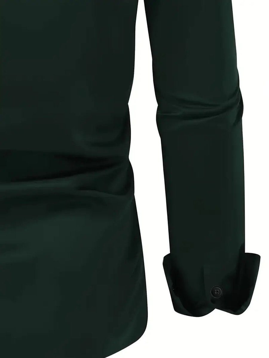 Charlie | Men's Slim-Fit Long-Sleeve Dress Shirt Spread Collar