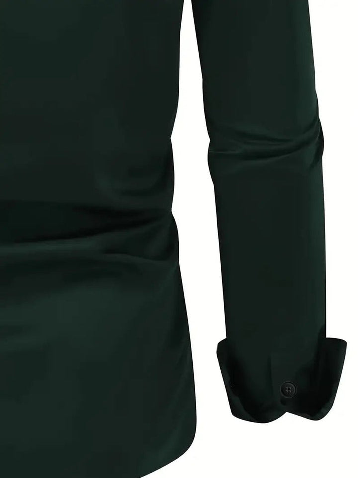 Charlie | Men's Slim-Fit Long-Sleeve Dress Shirt Spread Collar