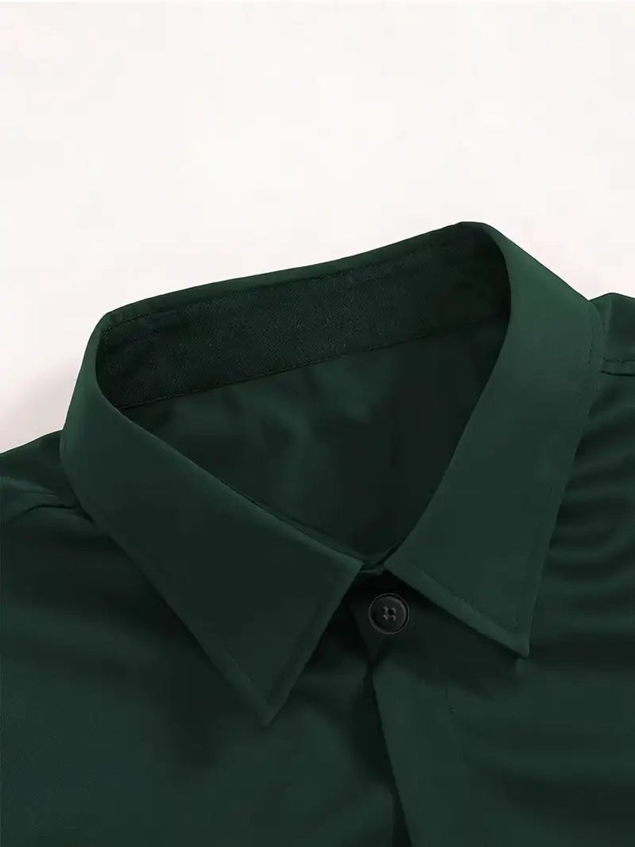 Charlie | Men's Slim-Fit Long-Sleeve Dress Shirt Spread Collar