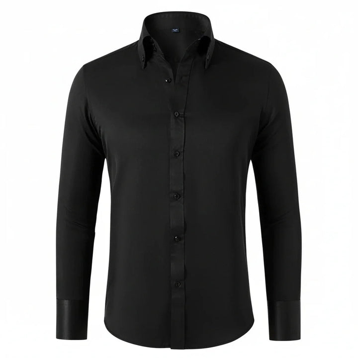 Muhammad | Men's Slim-Fit Formal Shirt Double Collar Contrast Buttons