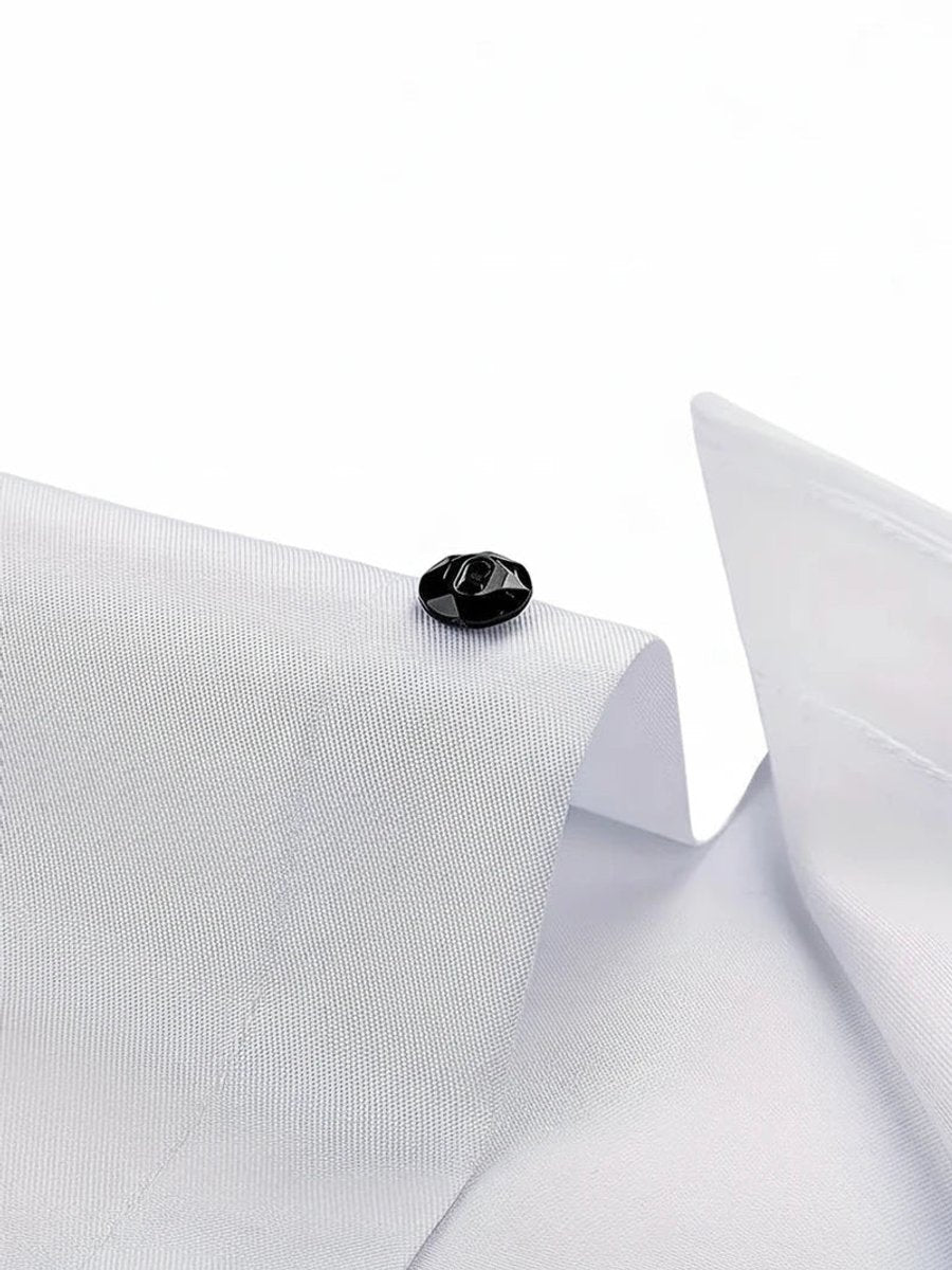 Muhammad | Men's Slim-Fit Formal Shirt Double Collar Contrast Buttons