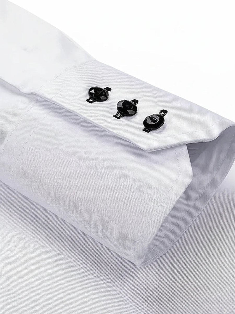 Muhammad | Men's Slim-Fit Formal Shirt Double Collar Contrast Buttons