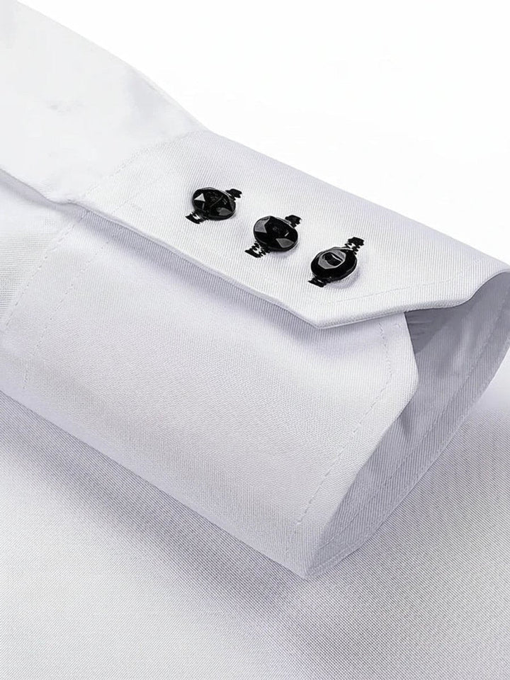 Muhammad | Men's Slim-Fit Formal Shirt Double Collar Contrast Buttons
