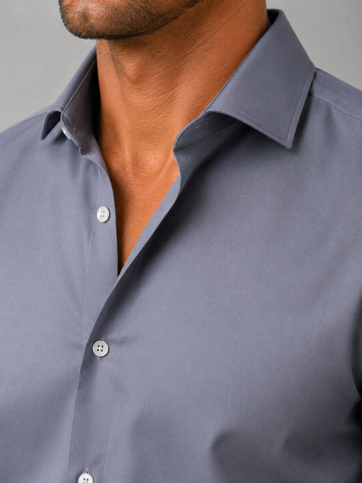 Henry | Men's Slim Fit Long Sleeve Dress Shirt Point Collar