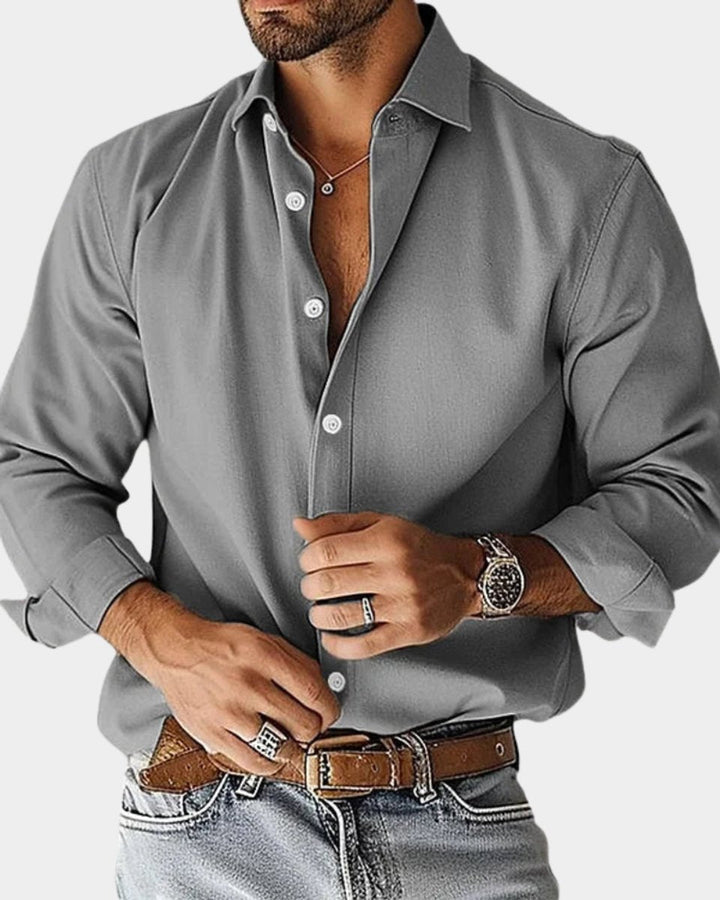 Oscar | Men's Slim-Fit Long-Sleeve Kent Collar Button-Up Shirt