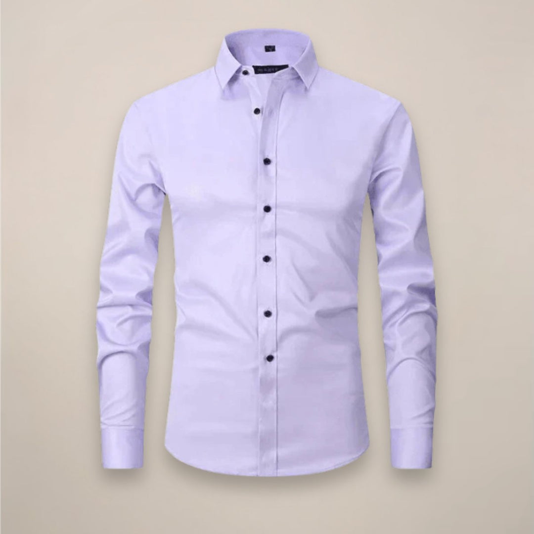 Alfie | Men's Slim Fit Shirt Long Sleeve Point Collar Chest Pocket