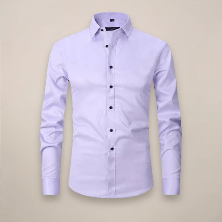 Alfie | Men's Slim Fit Shirt Long Sleeve Point Collar Chest Pocket