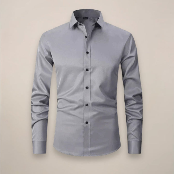 Alfie | Men's Slim Fit Shirt Long Sleeve Point Collar Chest Pocket