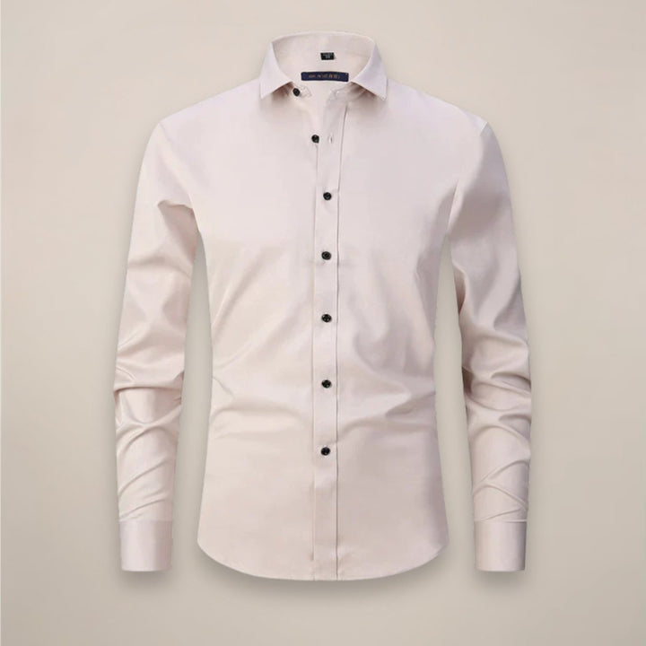 Alfie | Men's Slim Fit Shirt Long Sleeve Point Collar Chest Pocket