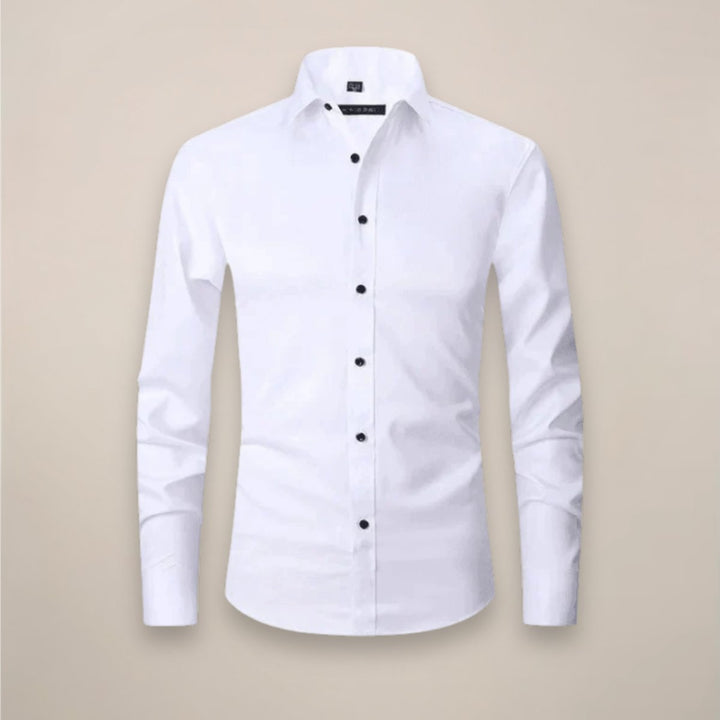 Alfie | Men's Slim Fit Shirt Long Sleeve Point Collar Chest Pocket