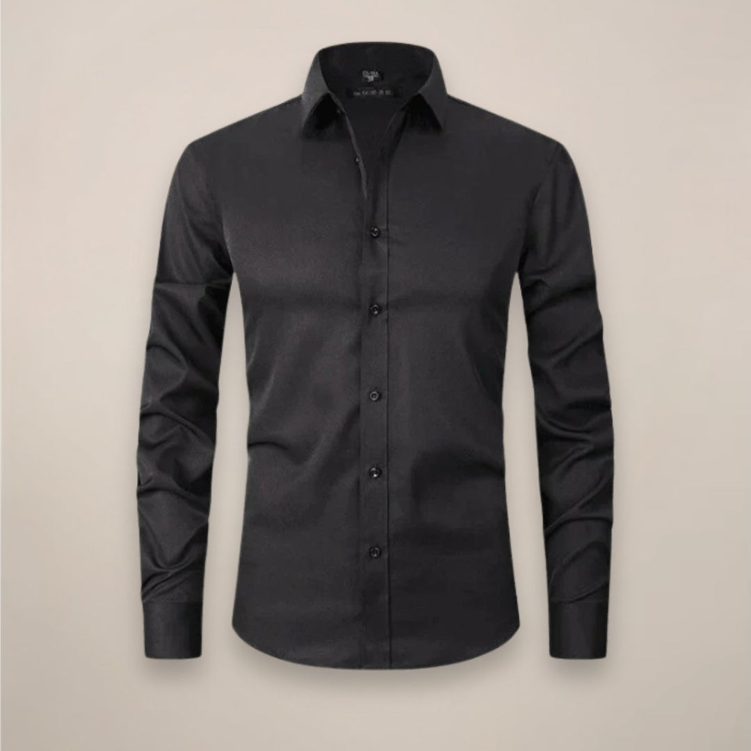 Alfie | Men's Slim Fit Shirt Long Sleeve Point Collar Chest Pocket