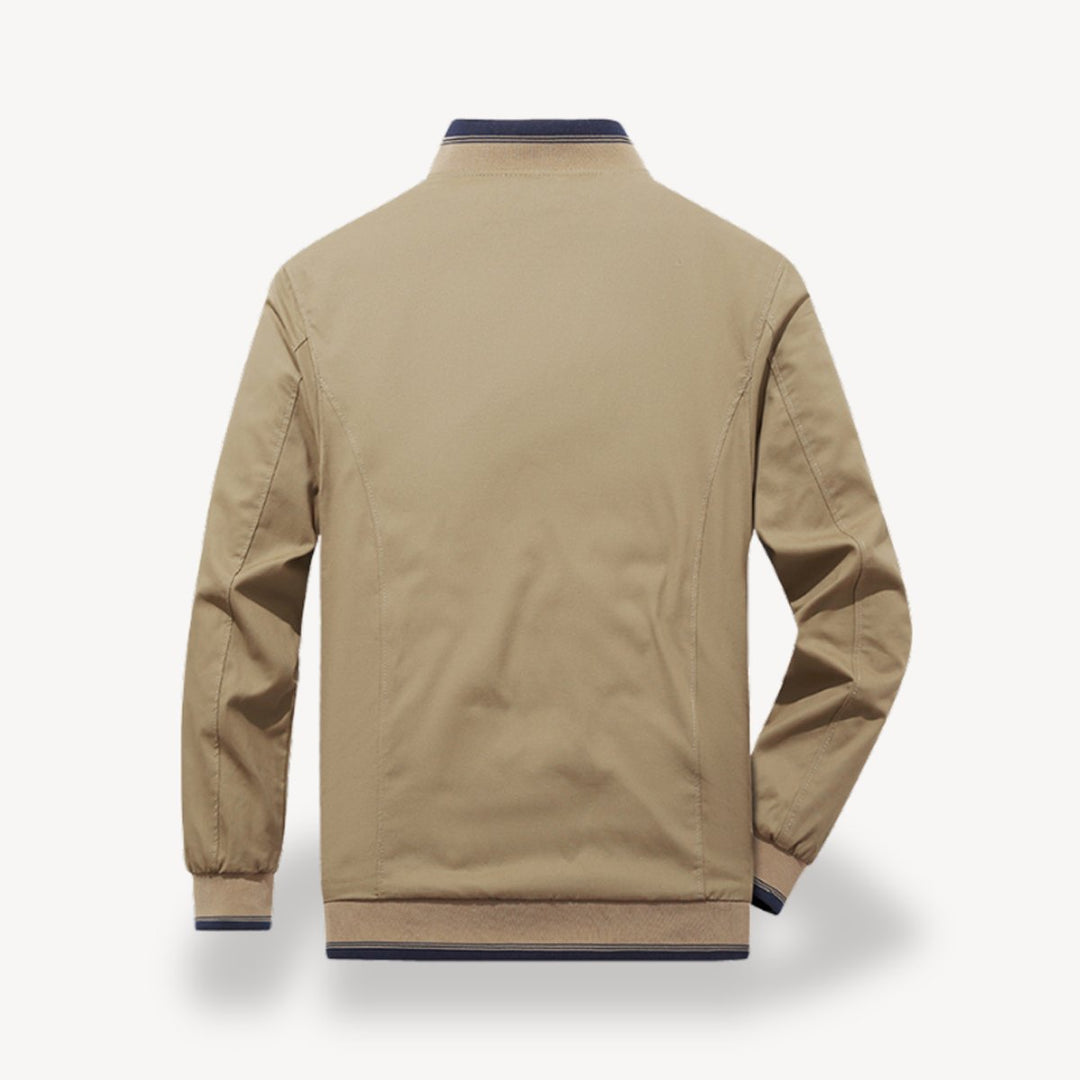 Muhammad | Men's Slim-Fit Reversible Bomber Jacket Lightweight Two-Tone