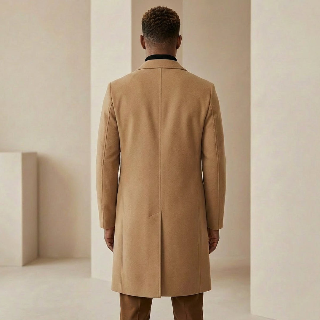 Noah | Men's Slim-Fit Tailored Wool-Blend Overcoat Mens Jacket