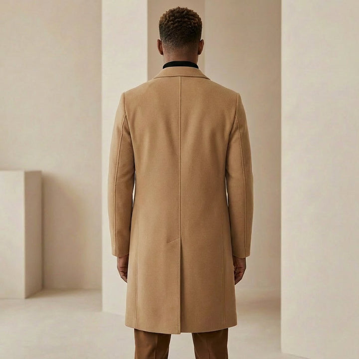 Noah | Men's Slim-Fit Tailored Wool-Blend Overcoat Mens Jacket