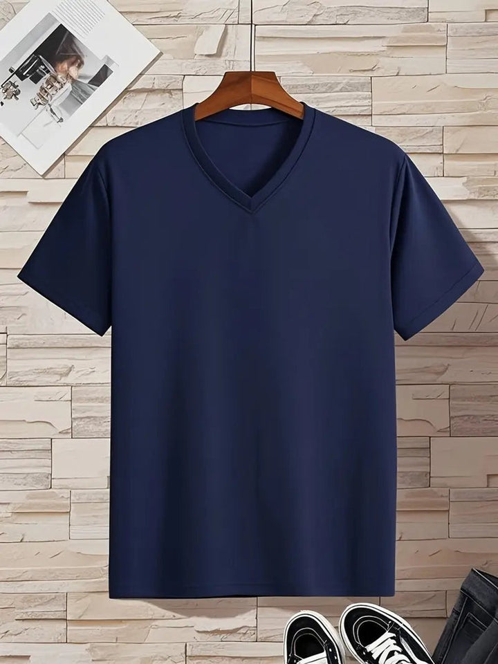 Charlie | Men's Slim-Fit V-Neck T-Shirt Short Sleeve
