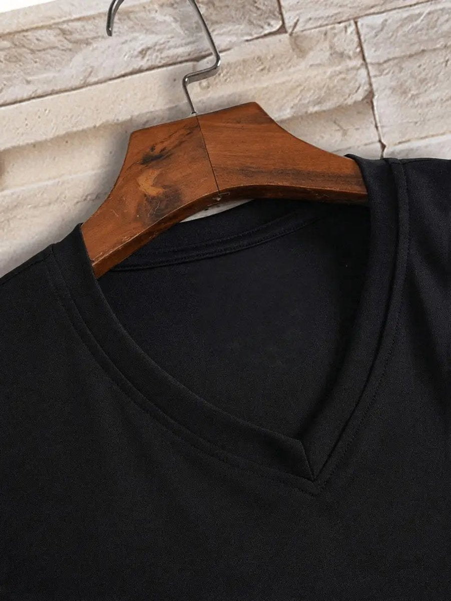 Charlie | Men's Slim-Fit V-Neck T-Shirt Short Sleeve
