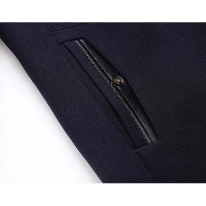 Oliver | Men's Slim-Fit Wool-Feel Overcoat Detachable Collar Mens Jacket