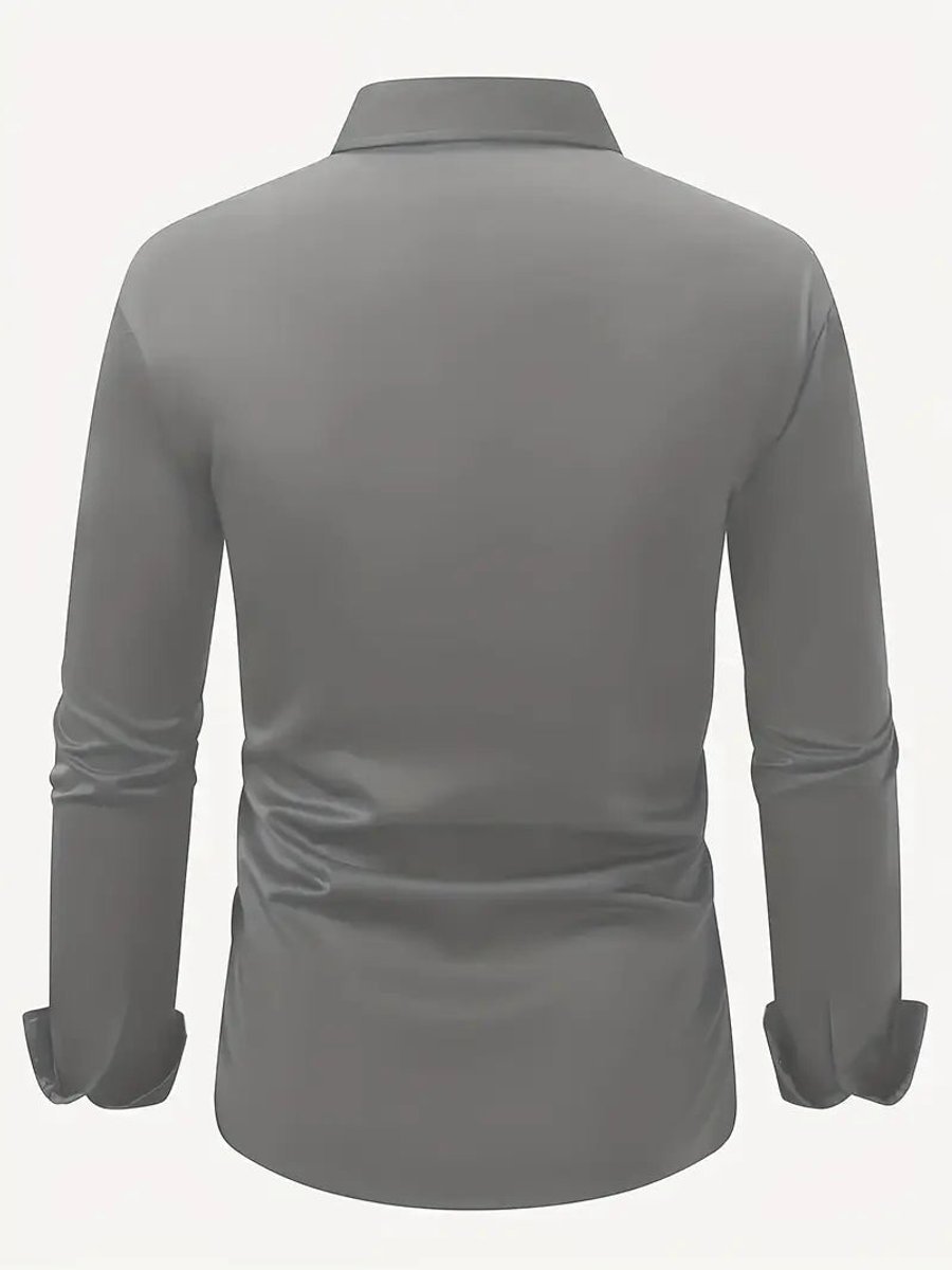 Leo | Men's Slim-Fit Crease-Resistant Long-Sleeve Business Shirt