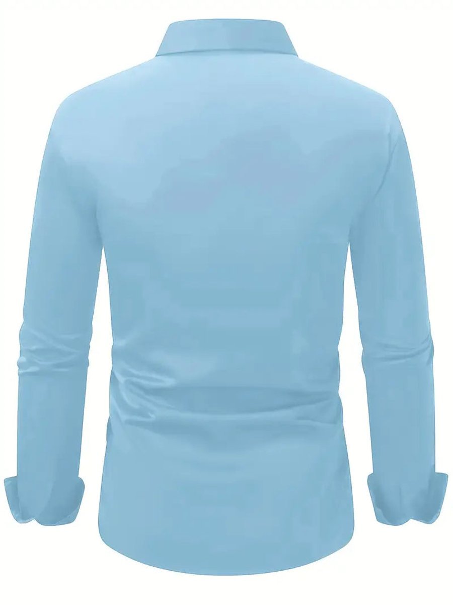 Leo | Men's Slim-Fit Crease-Resistant Long-Sleeve Business Shirt