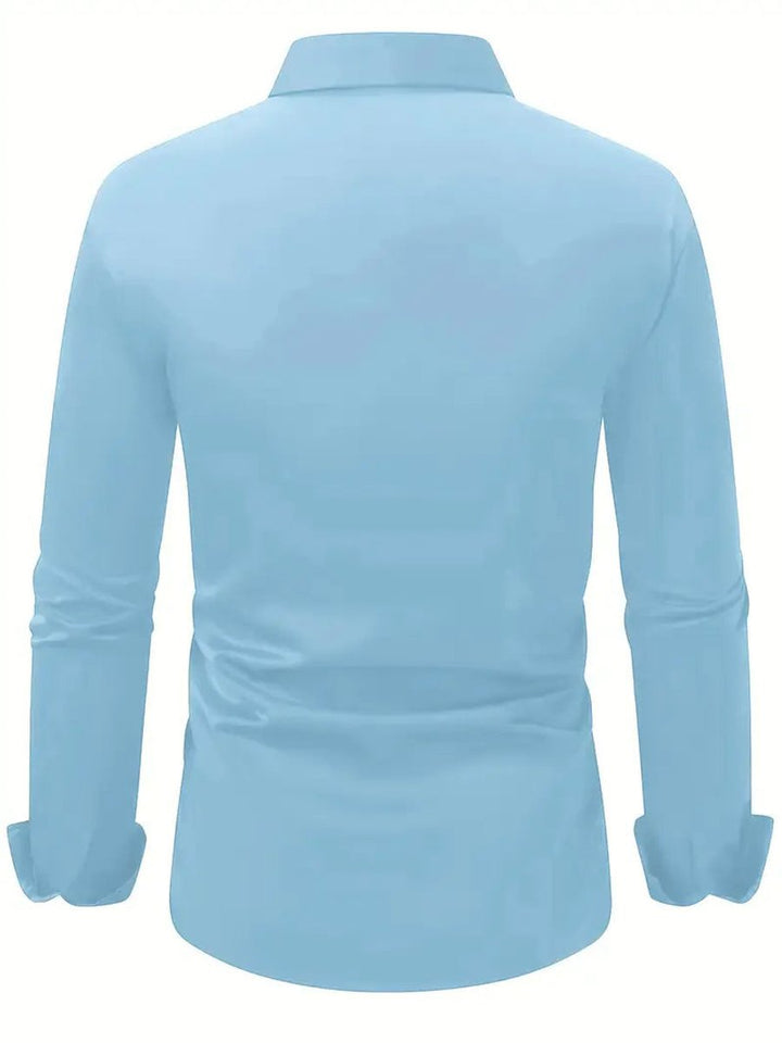 Leo | Men's Slim-Fit Crease-Resistant Long-Sleeve Business Shirt