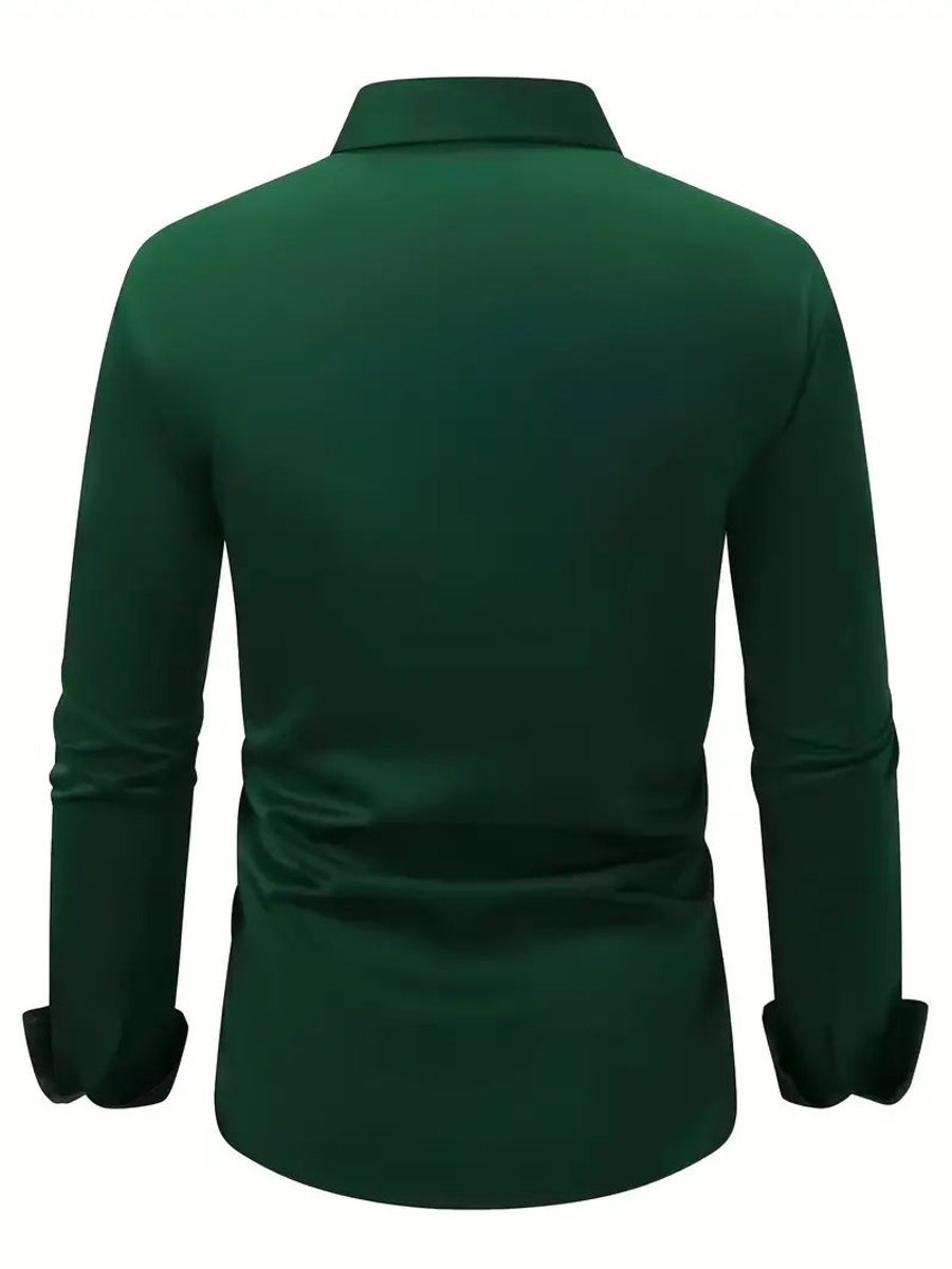 Leo | Men's Slim-Fit Crease-Resistant Long-Sleeve Business Shirt