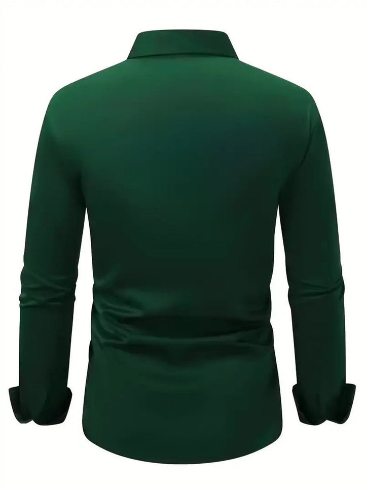 Leo | Men's Slim-Fit Crease-Resistant Long-Sleeve Business Shirt
