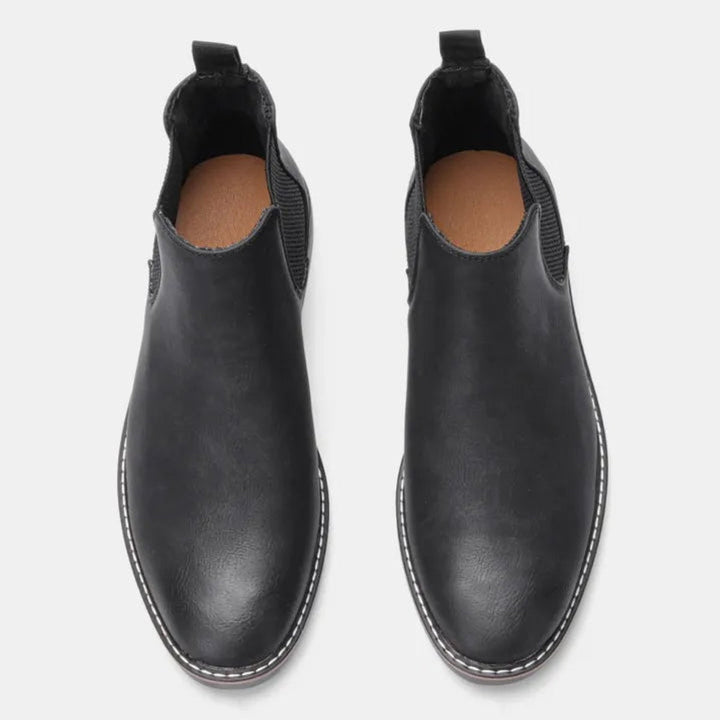 Archie | Men's Slip-On Leather Chelsea Ankle Boots