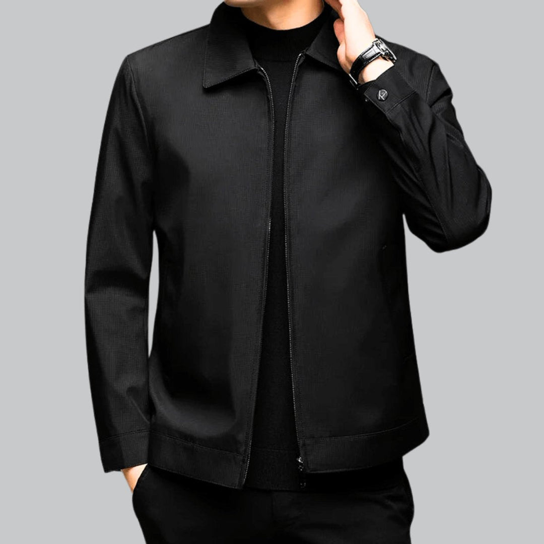 Thomas | Men's Smart-Fit Zip-Up Bomber Jacket Tailored Autumn Coat