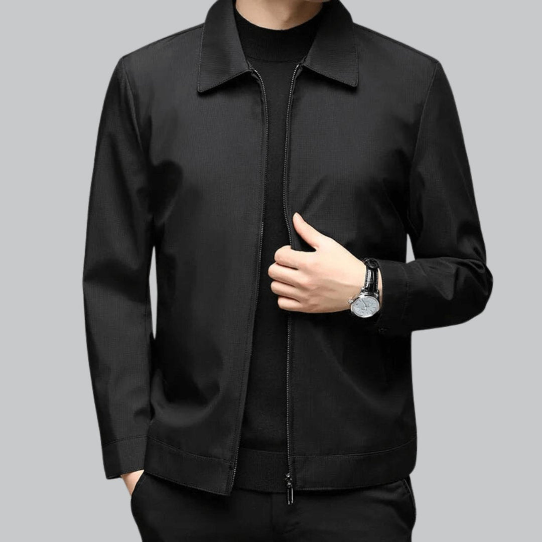 Thomas | Men's Smart-Fit Zip-Up Bomber Jacket Tailored Autumn Coat