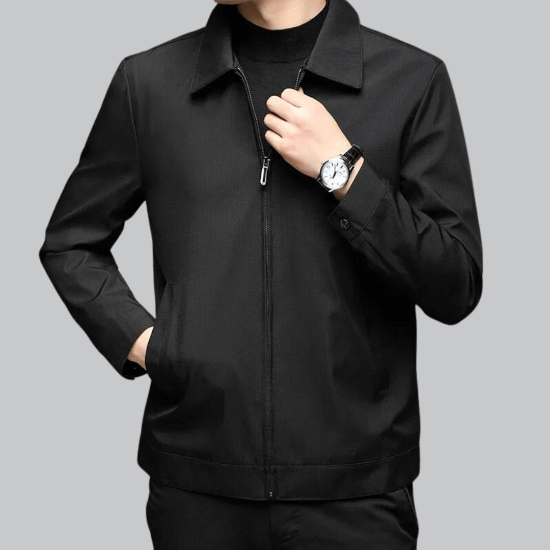 Thomas | Men's Smart-Fit Zip-Up Bomber Jacket Tailored Autumn Coat