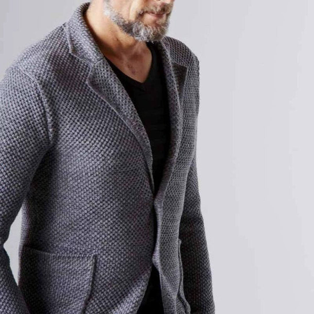 Jack | Men's Tailored Knit Blazer Jacket Smart Casual Slim-Fit Coat